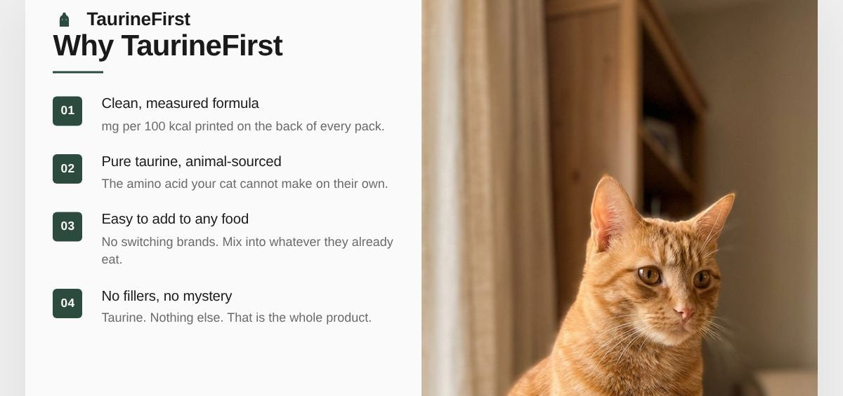 Premium Taurine Support for Cats